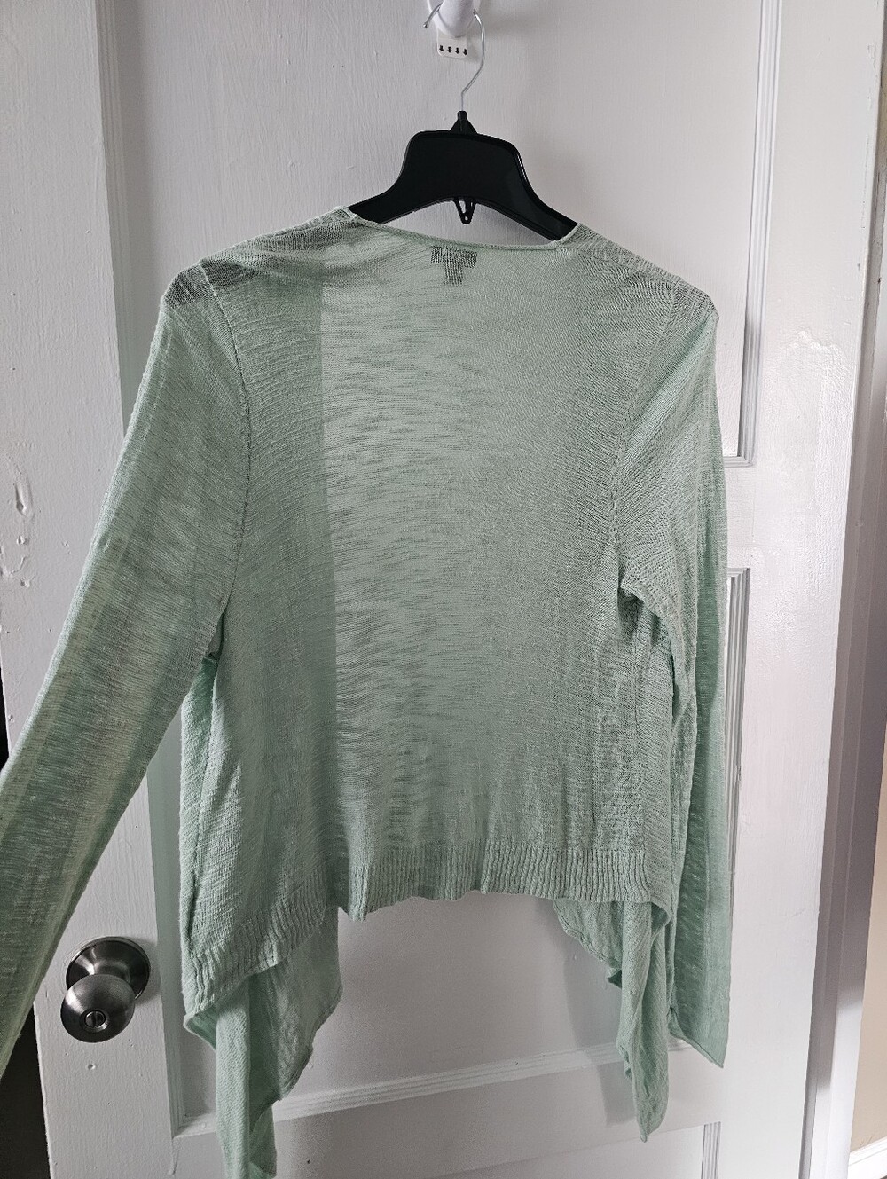 Torrid Mint Open-Front Sub Knit Draped Cardigan - Picture 7 of 7